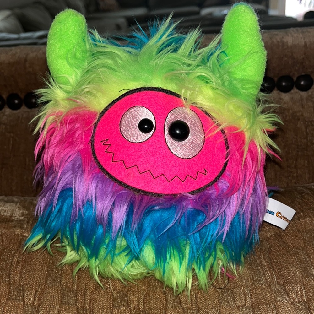 Colorful rainbow custom critters plush stuffed toy animal